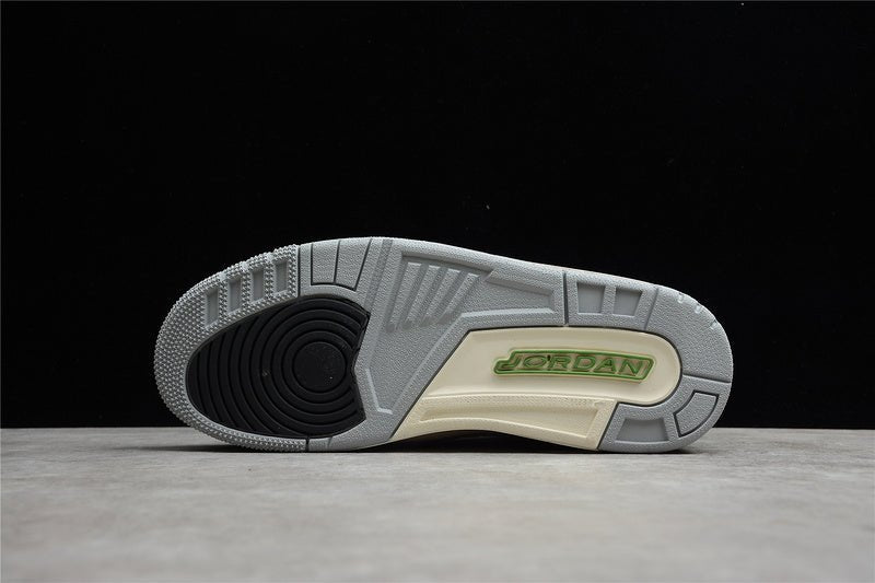 AIR JORDAN 3 RETRO CHLOROPHYLL LIGHT SMOKE GREY/CHLOROPHYLL/BLACK-WHITE-SAIL